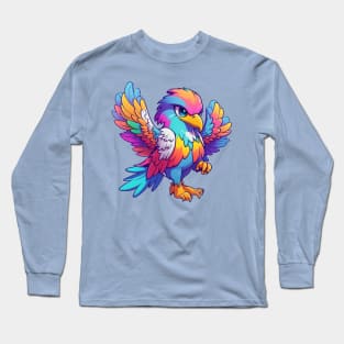 Adorable Eagle Colorful Wings Long Sleeve T-Shirt